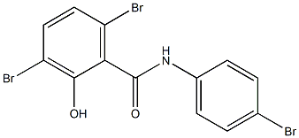3,4',6-Tribromo-2-hydroxybenzanilide 结构式