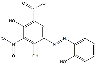 2-(2,4-Dihydroxy-3,5-dinitrophenylazo)phenol,,结构式