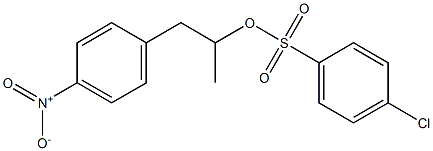 4-Chlorobenzenesulfonic acid 1-methyl-2-(4-nitrophenyl)ethyl ester Structure