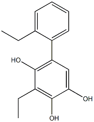 3-Ethyl-5-(2-ethylphenyl)benzene-1,2,4-triol Structure