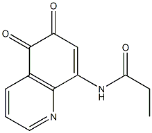 8-[Propionylamino]quinoline-5,6-dione,,结构式