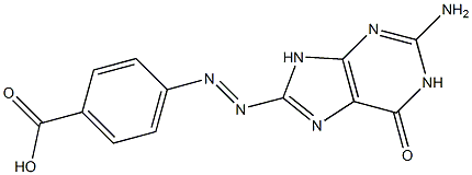 4-[[(2-Amino-6,9-dihydro-6-oxo-1H-purin)-8-yl]azo]benzoic acid