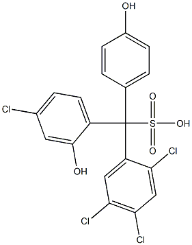 (4-Chloro-2-hydroxyphenyl)(2,4,5-trichlorophenyl)(4-hydroxyphenyl)methanesulfonic acid