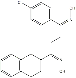 1-[(1,2,3,4-Tetrahydronaphthalen)-2-yl]-4-(4-chlorophenyl)butane-1,4-dione dioxime Structure