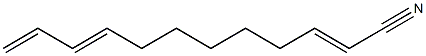 2,9,11-Dodecatrienenitrile,,结构式