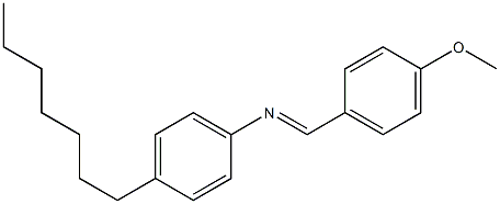 N-(4-Methoxybenzylidene)-4-heptylaniline Structure