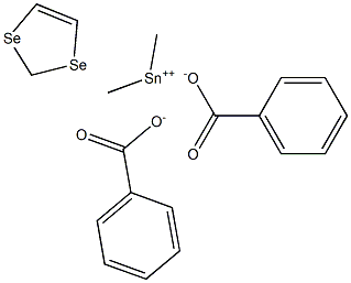 Dimethylstannanediselenolebis(benzoate),,结构式