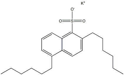 2,5-Dihexyl-1-naphthalenesulfonic acid potassium salt