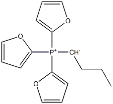1-Tri(2-furyl)phosphoniobutan-1-ide Struktur