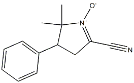 2-Cyano-5,5-dimethyl-4-phenyl-1-pyrroline 1-oxide,,结构式