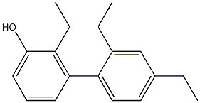 2-Ethyl-3-(2,4-diethylphenyl)phenol Structure