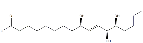 (9R,10E,12S,13S)-9,12,13-Trihydroxy-10-octadecenoic acid methyl ester Structure