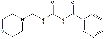 1-Morpholinomethyl-3-nicotinoylurea Structure