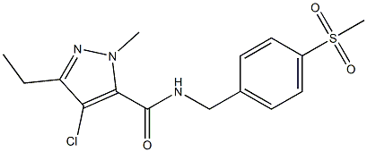 4-Chloro-5-ethyl-2-methyl-N-[4-(methylsulfonyl)benzyl]-2H-pyrazole-3-carboxamide