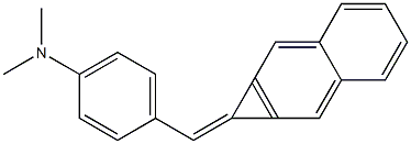 1-[4-(Dimethylamino)benzylidene]-1H-cyclopropa[b]naphthalene,,结构式