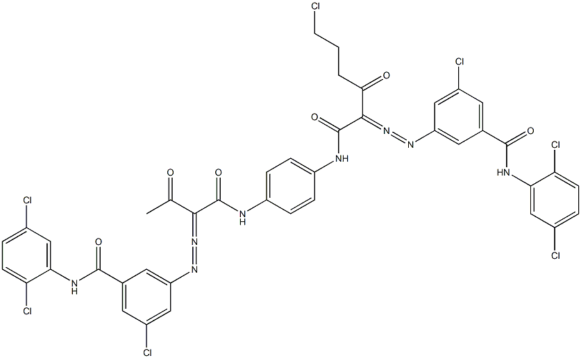 3,3'-[2-(2-Chloroethyl)-1,4-phenylenebis[iminocarbonyl(acetylmethylene)azo]]bis[N-(2,5-dichlorophenyl)-5-chlorobenzamide]