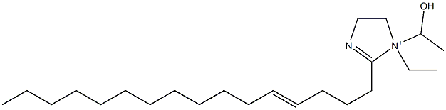 1-Ethyl-2-(4-hexadecenyl)-1-(1-hydroxyethyl)-2-imidazoline-1-ium Struktur