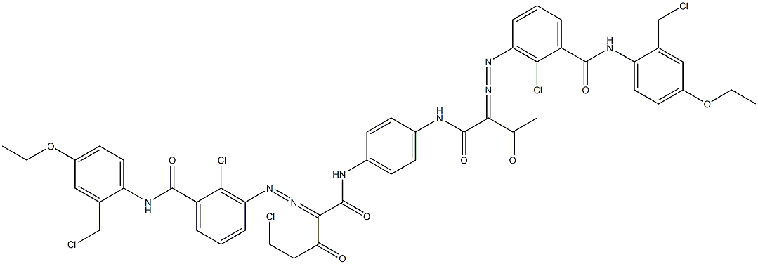  3,3'-[2-(Chloromethyl)-1,4-phenylenebis[iminocarbonyl(acetylmethylene)azo]]bis[N-[2-(chloromethyl)-4-ethoxyphenyl]-2-chlorobenzamide]