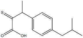 3-(4-Isobutylphenyl)-2-thioxobutyric acid 结构式