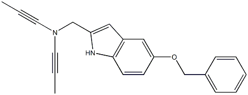 2-[Di(1-propynyl)aminomethyl]-5-(benzyloxy)-1H-indole|