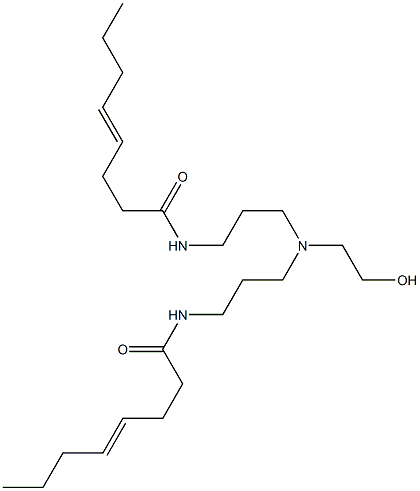 N,N'-[2-Hydroxyethyliminobis(3,1-propanediyl)]bis(4-octenamide) Structure