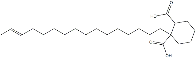 Cyclohexane-1,2-dicarboxylic acid hydrogen 1-(14-hexadecenyl) ester 结构式