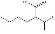 2-(Difluoromethyl)hexanoic acid Structure