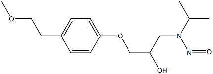 1-[4-(2-Methoxyethyl)phenoxy]-3-(isopropylnitrosoamino)-2-propanol Struktur