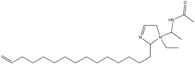 1-[1-(Acetylamino)ethyl]-1-ethyl-2-(14-pentadecenyl)-3-imidazoline-1-ium,,结构式