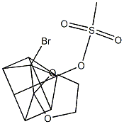 1-Bromo-4-mesyloxy-pentacyclo[4.3.0.02,5.03,8.04,7]nonan-9-one ethylene acetal,,结构式