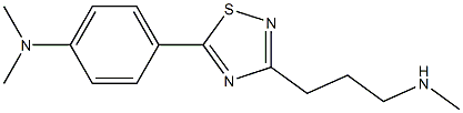 3-[3-(Methylamino)propyl]-5-[4-(dimethylamino)phenyl]-1,2,4-thiadiazole Structure