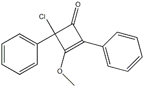 2,4-Diphenyl-4-chloro-3-methoxycyclobuta-2-en-1-one,,结构式