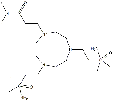 N,N,N',N',N'',N''-Hexamethyl-1,4,7-triazacyclononane-1,4,7-tripropionamide 结构式