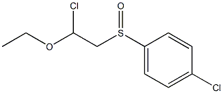 1-[(4-Chlorophenyl)sulfinyl]-2-chloro-2-ethoxyethane Structure