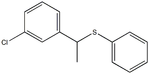 1-(3-Chlorophenyl)-1-(phenylthio)ethane,,结构式