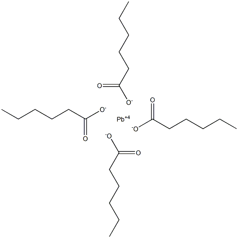 四ヘキサン酸鉛(IV) 化学構造式