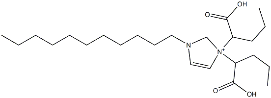 3,3-Bis(1-carboxybutyl)-1-undecyl-4-imidazoline-3-ium Structure