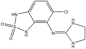 1,3-Dihydro-5-chloro-4-(imidazolidin-2-ylideneamino)-2,1,3-benzothiadiazole 2,2-dioxide|