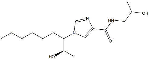 N-[(R)-2-Hydroxypropyl]-1-[1-(1-hydroxyethyl)heptyl]-1H-imidazole-4-carboxamide Structure