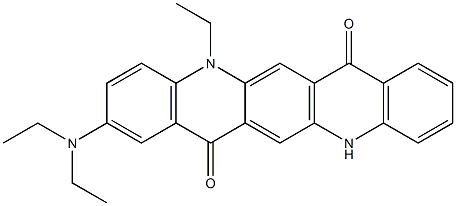  2-(Diethylamino)-5-ethyl-5,12-dihydroquino[2,3-b]acridine-7,14-dione