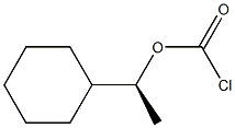 Chloridocarbonic acid (1S)-1-cyclohexylethyl ester Struktur