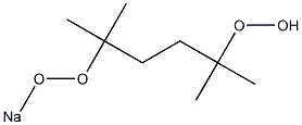 4-Sodioperoxy-1,1,4,4-tetramethylbutyl hydroperoxide Structure