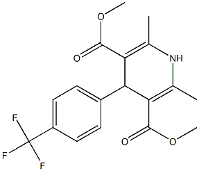 1,4-Dihydro-2,6-dimethyl-4-(4-trifluoromethylphenyl)pyridine-3,5-dicarboxylic acid dimethyl ester