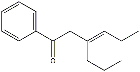 (E)-1-Phenyl-3-propyl-3-hexen-1-one Struktur