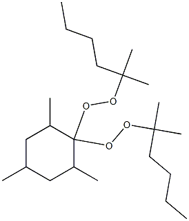 2,4,6-Trimethyl-1,1-bis(1,1-dimethylpentylperoxy)cyclohexane Structure