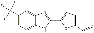 5-(Trifluoromethyl)-2-[5-formylfuran-2-yl]-1H-benzimidazole