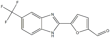  5-(Trifluoromethyl)-2-[5-formylfuran-2-yl]-1H-benzimidazole