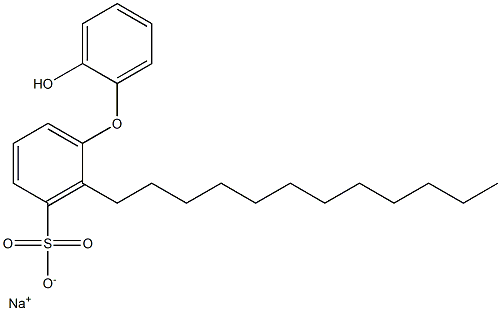 2'-Hydroxy-2-dodecyl[oxybisbenzene]-3-sulfonic acid sodium salt Structure