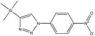 1-(4-Nitrophenyl)-4-(trimethylsilyl)-1H-1,2,3-triazole 结构式