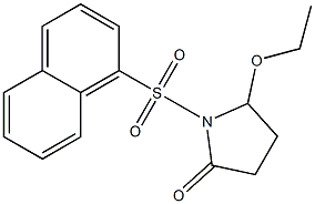 5-Ethoxy-1-(1-naphtylsulfonyl)pyrrolidin-2-one 结构式